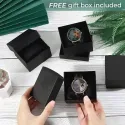 Her Photo in Floral Frame - Elegant Watch For Mom/Grandma/Wife